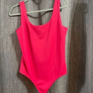 Express Vibrant Pink Contour Bodysuit
